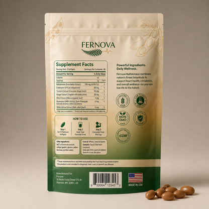 Fernova Nattokinase - 120 Softgels