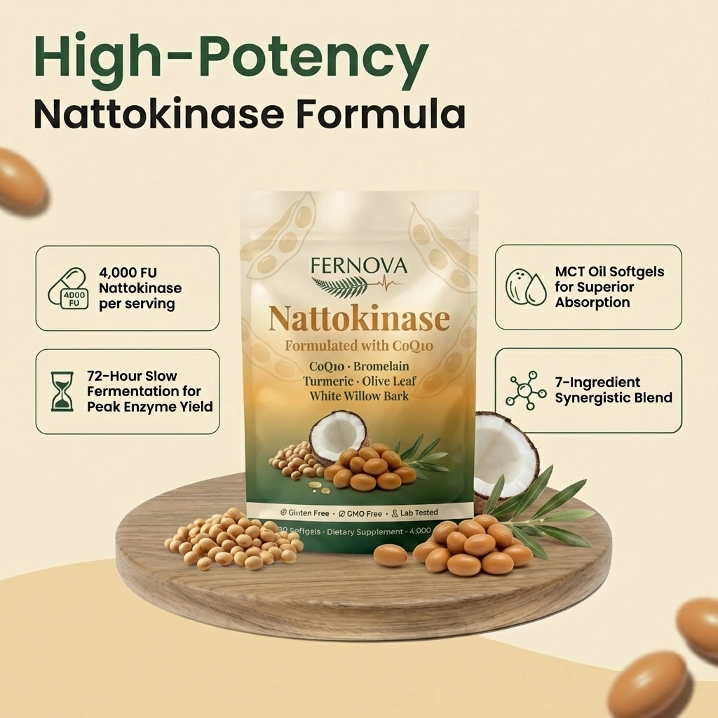 Fernova Nattokinase - 120 Softgels
