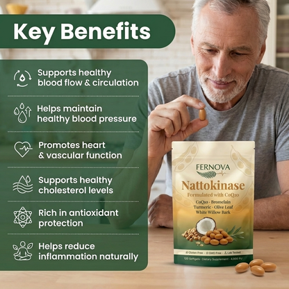 Fernova Nattokinase - 120 Softgels